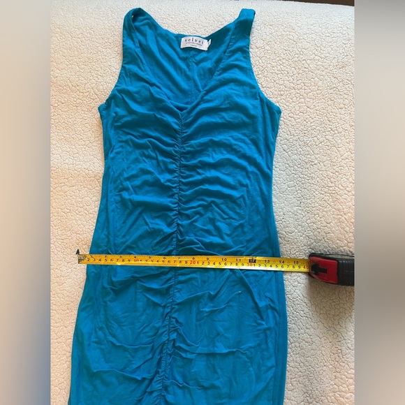 Anthropologie Velvet by Graham & Spencer Ruched Mini Dress - Picture 7 of 9